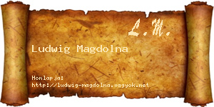 Ludwig Magdolna névjegykártya